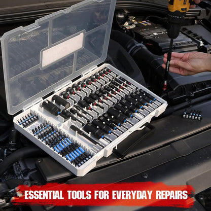 🧰 Set da 80 Pezzi di Bussole Magnetiche ad Impatto – Metriche & SAE 🔧