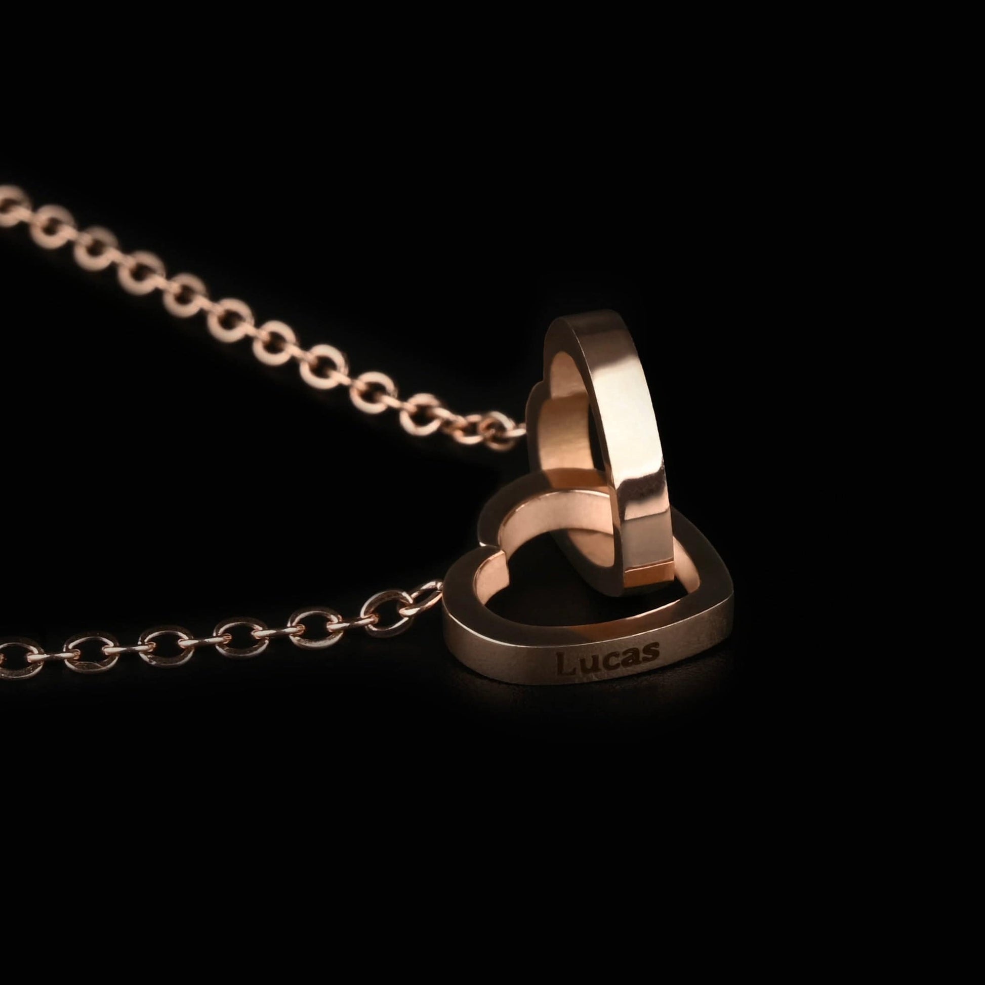 Sparkly Roses Eternal Rose Box - W/ Engraved Necklace & Real Rose